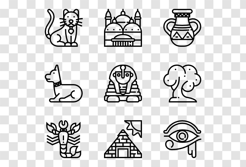 Symbol Clip Art - Monochrome Photography - Egypt Vector Transparent PNG