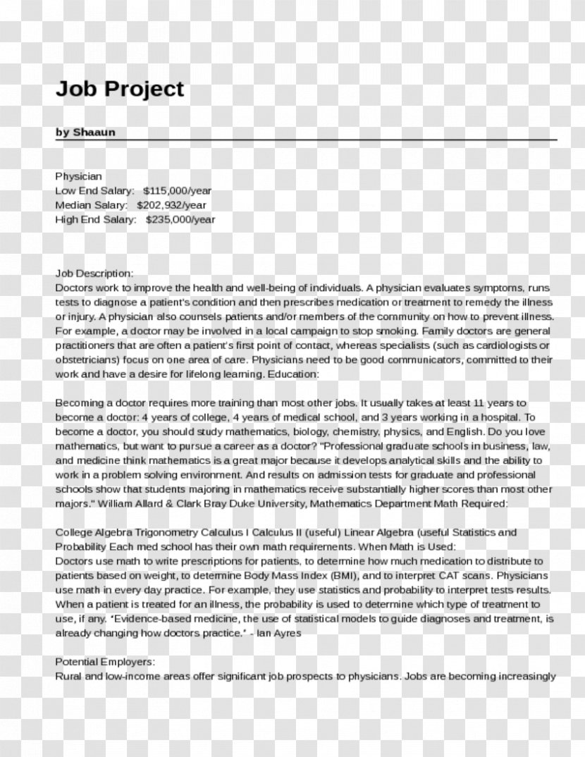 Cover Letter Résumé Secretary Application For Employment - Job Description Transparent PNG