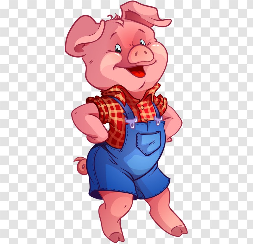 Oktoberfest Domestic Pig Clip Art - Cartoon - Smiling Transparent PNG