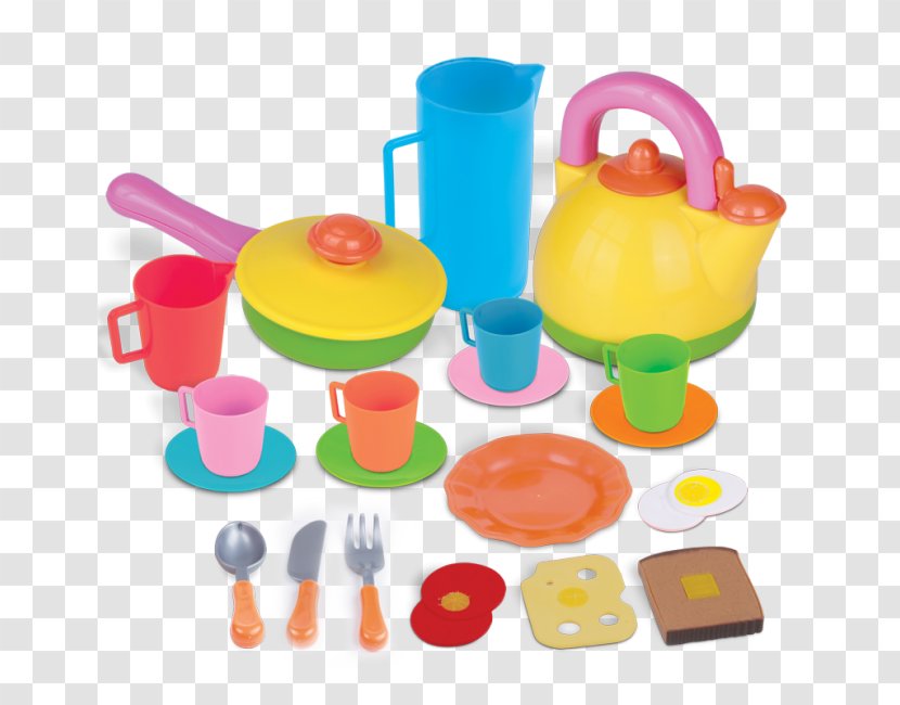 Educational Toys Small World Living - Material - Young Chefs Breakfast 22 Pc. Playset Toys, Inc.Plastic Mini Cooking Pots Transparent PNG