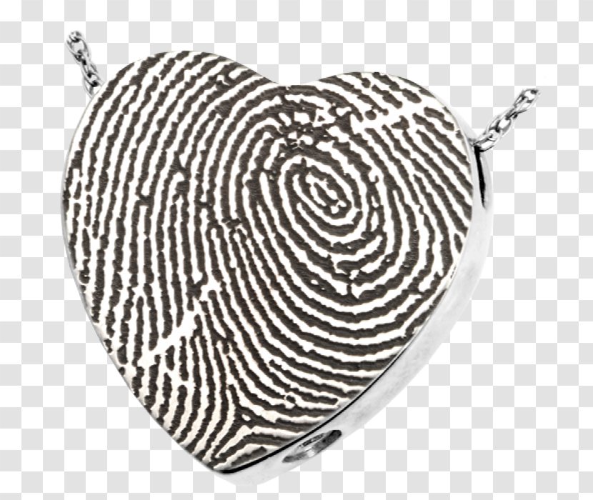Cremation Fingerprint Locket Jewellery Charms & Pendants - Necklace - Heart Transparent PNG