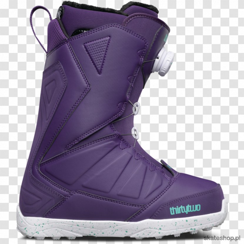 Snowboarding Boot Outerwear Clothing - Violet Transparent PNG