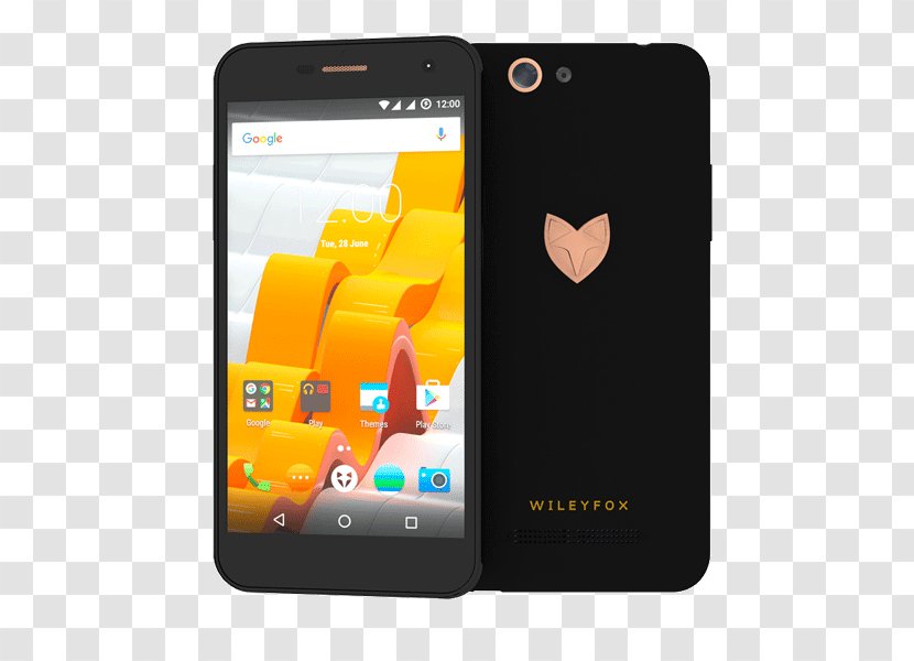 WileyFox Spark Plus 16GB Smartphone Black Android Xiaomi - Yellow Transparent PNG