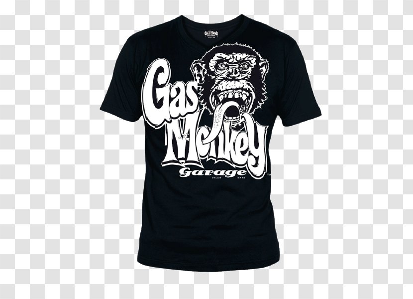 T-shirt Gas Monkey Garage Sleeve - Brand Transparent PNG