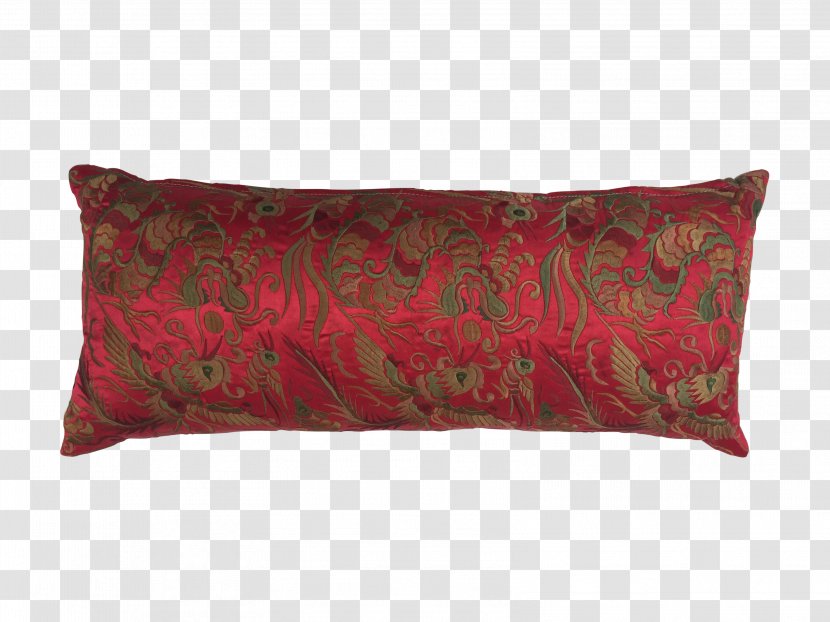 Throw Pillows Cushion Carpet Furniture - Pillow - Red Silk Cloth Transparent PNG