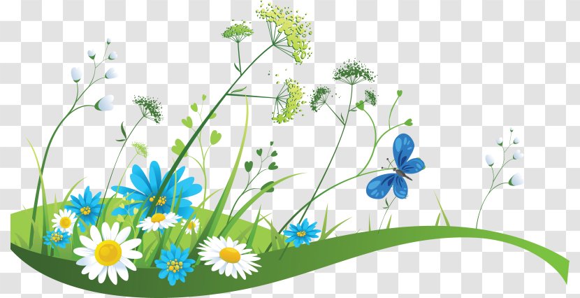 Banner Spring Illustration - Flora - Flower Meadow Transparent PNG