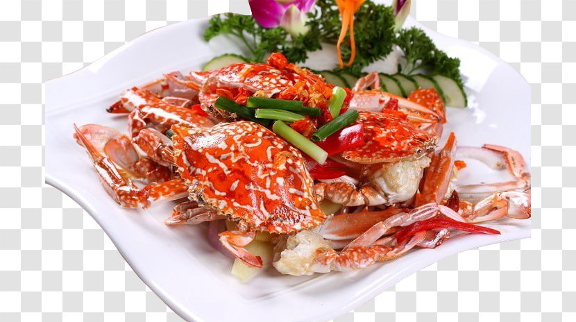 Thai Cuisine Crab Meat Pungency - Animal Source Foods - Delicious Spicy Flavored Crabs Transparent PNG