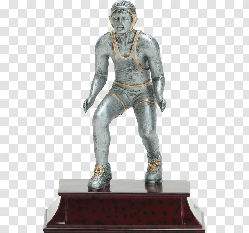Trophy Wrestling Sport Award Figurine Transparent PNG