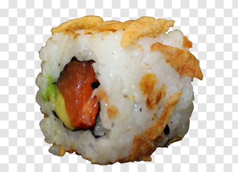 California Roll Tempura Sushi Makizushi Dish - Avocado - Pancake Rolled With Crisp Fritter Transparent PNG