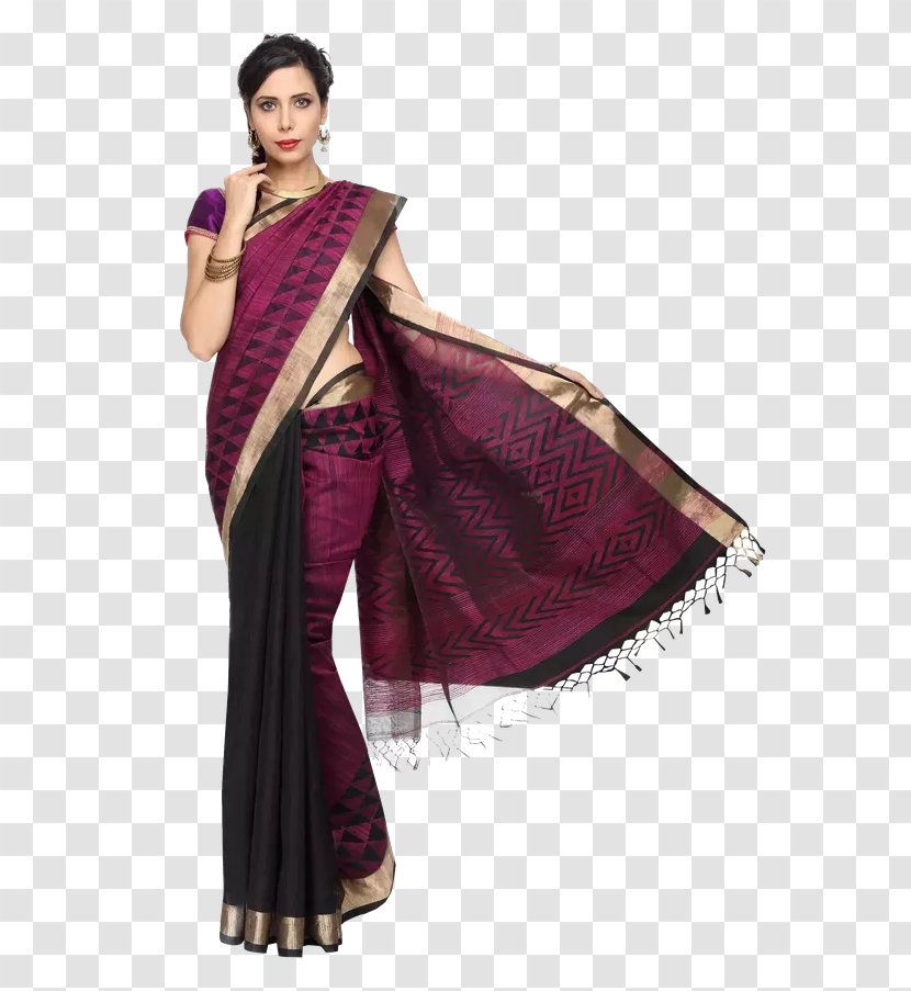 Tussar Silk Sari Zari Sudarshan Silks, Chickpete - Velvet - Purple Transparent PNG