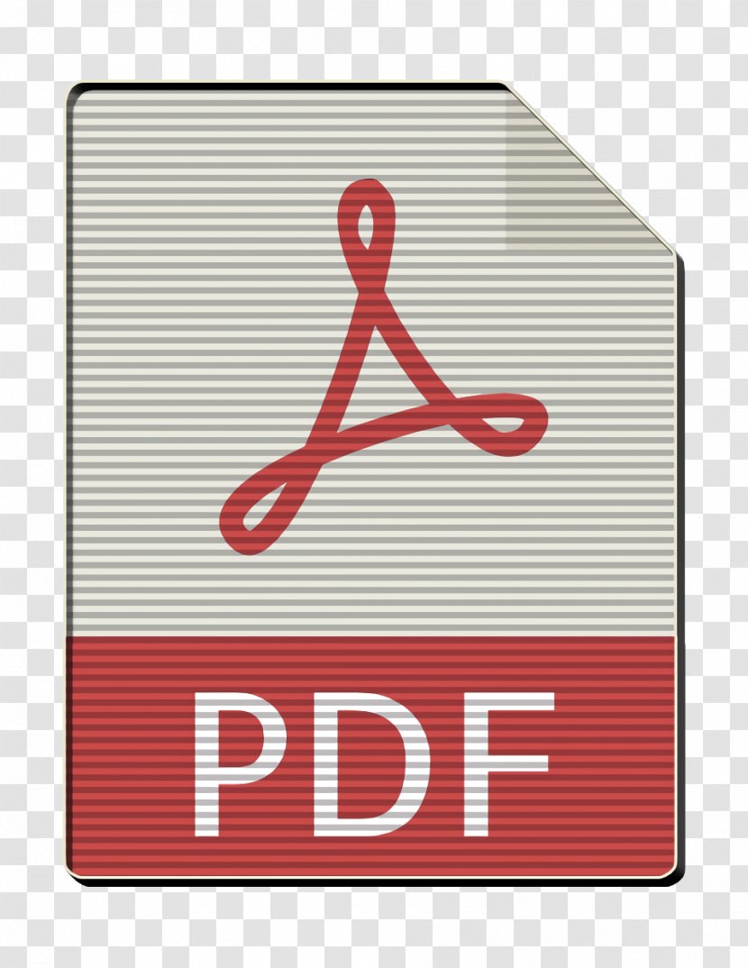 File Types Icon Pdf - Signage - Label Transparent PNG