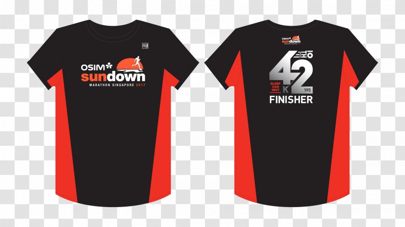 T-shirt Sundown Marathon Singapore Sleeveless Shirt - T - Printing Transparent PNG