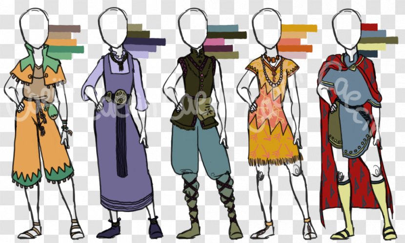 Costume Design Fashion Cartoon - Flower Transparent PNG