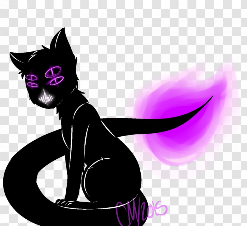 Black Cat Kitten Whiskers Clip Art - Vertebrate Transparent PNG