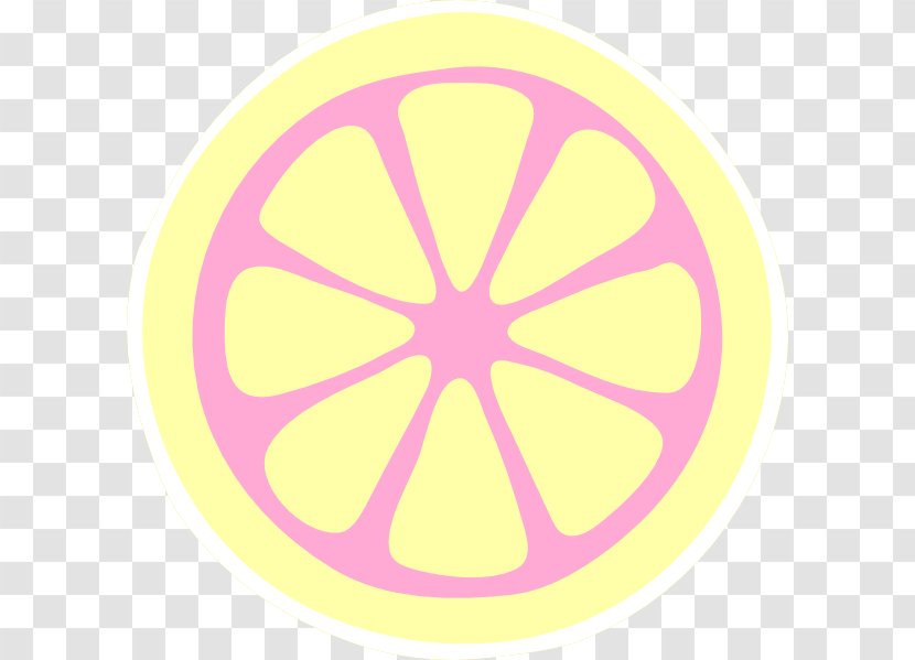 Variegated Pink Lemon Lemonade Juice Clip Art - Slice Transparent PNG