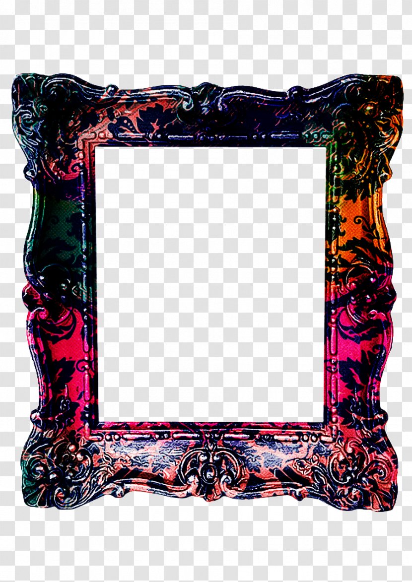 Picture Frame - Interior Design - Magenta Mirror Transparent PNG