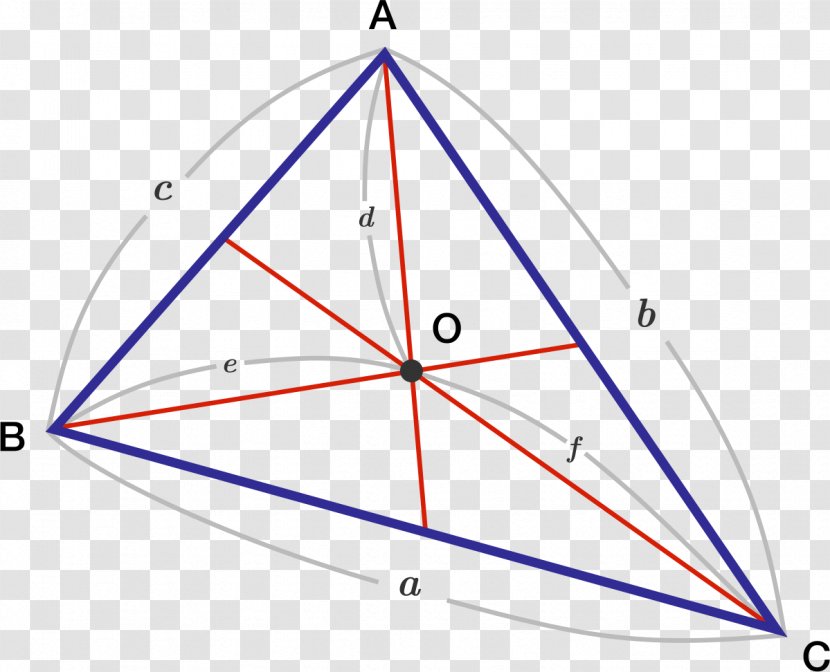 Triangle Centroid Point Median - Symmetry - Red Geometry Transparent PNG