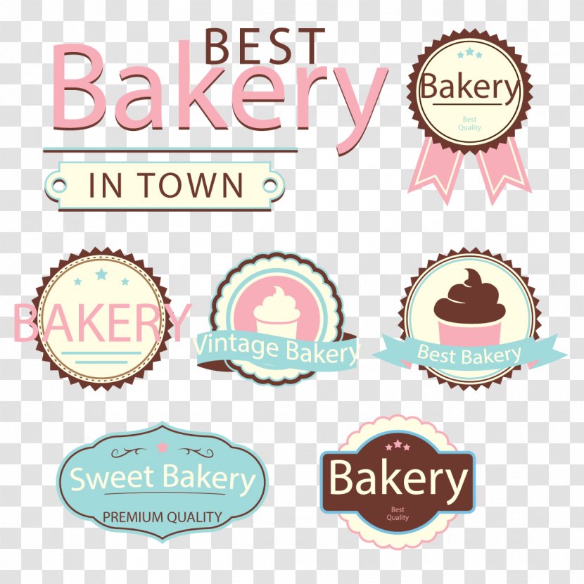 Bakery Cake Logo Label - Bread - Vector Transparent PNG