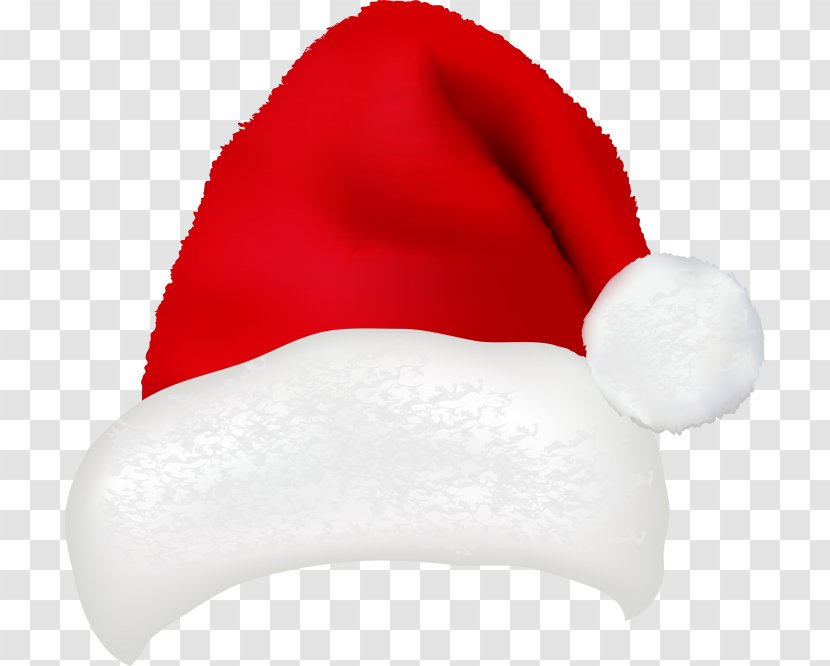 Santa Claus Christmas Hat Cap Clip Art - Hatpin Transparent PNG