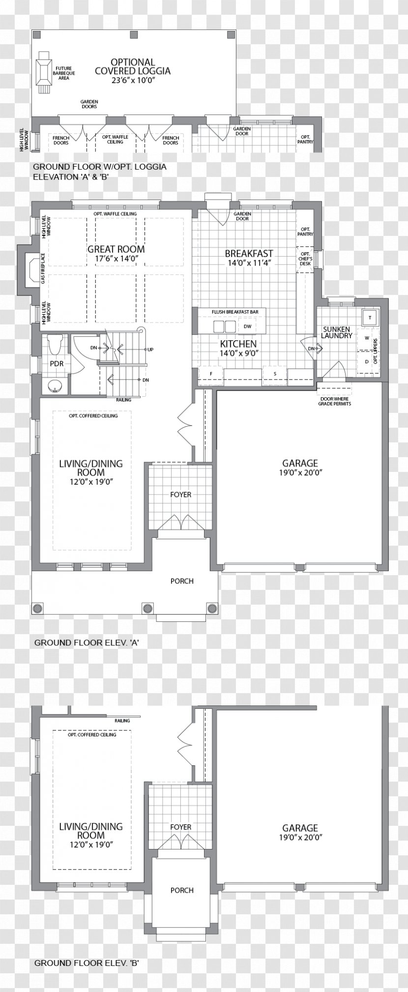 Floor Plan Technical Drawing Land Lot - Design Transparent PNG