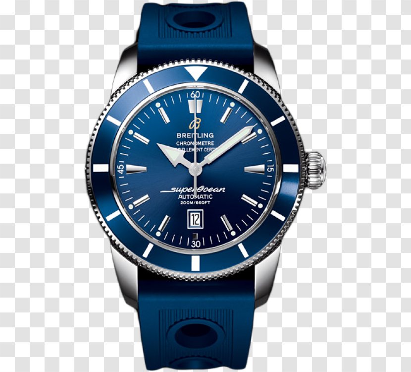 Breitling SA Superocean Automatic Watch Chronograph - Blue Transparent PNG