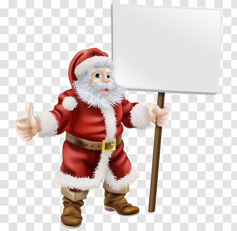 Santa Placards Vector Material - Christmas Decoration - Painting Transparent PNG