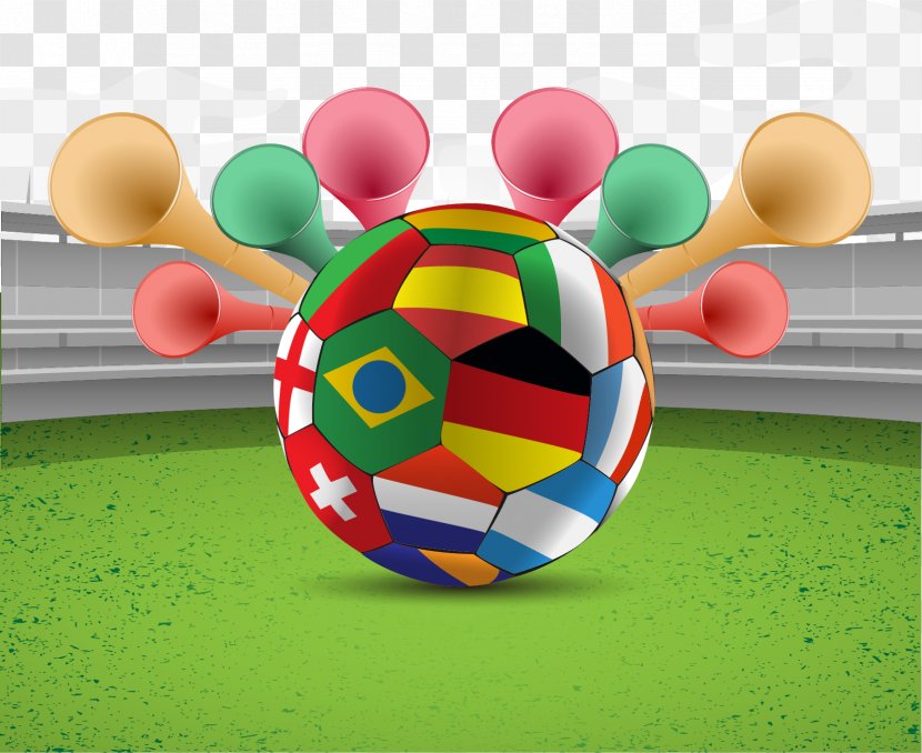 2014 FIFA World Cup Brazil Football Poster - Vector Transparent PNG