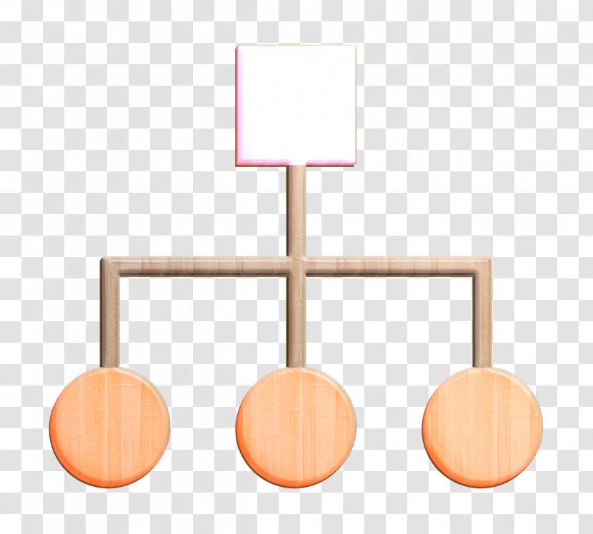 Business Icon Diagram Organization - Peach Orange Transparent PNG