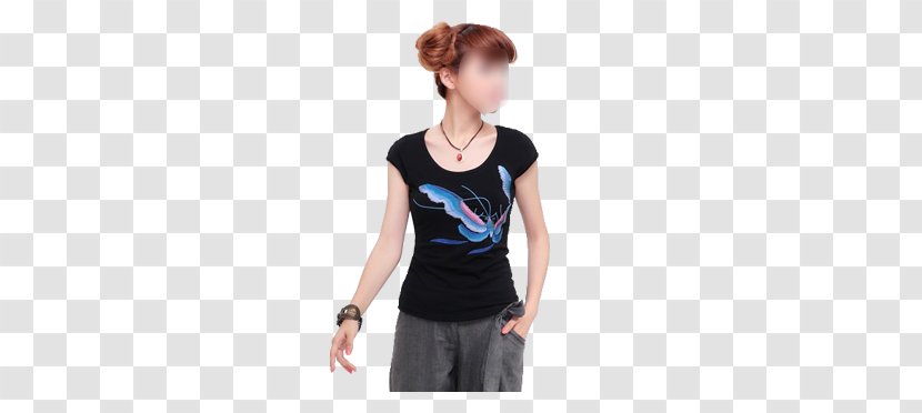 T-shirt Clothing - Heart - Black Women Transparent PNG