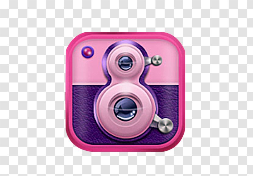 Video Camera Pink - Lens Transparent PNG