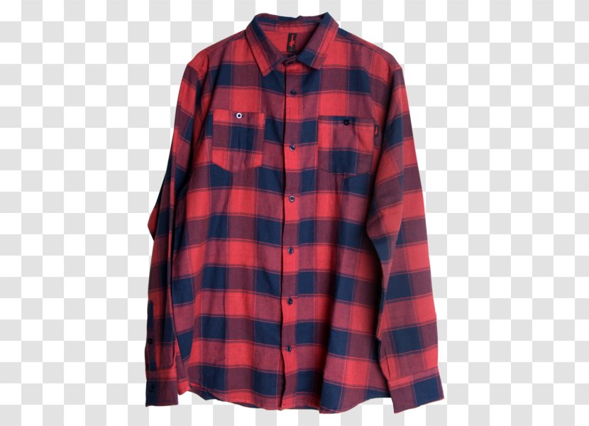Tartan Blouse - Shirt - Flannel Transparent PNG