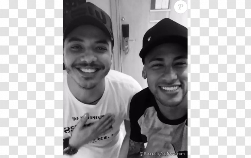 Neymar Bruna Marquezine Black And White T-shirt Selfie Transparent PNG