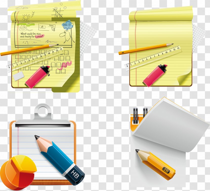 Stock Photography Pencil Royalty-free Icon - Royaltyfree - Notebooks And Pencils Transparent PNG