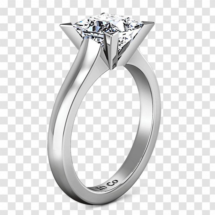 Diamond Princess Cut Engagement Ring Eternity Transparent PNG