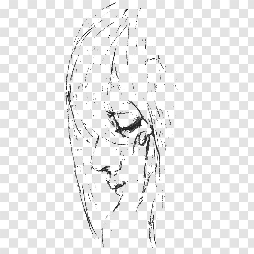 Sadness Depression Drawing Melancholia Sketch - Silhouette - Eric Idle Transparent PNG