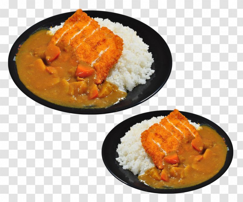 Japanese Curry Yellow Cuisine Chicken Katsudon - Larrysalibra Double Transparent PNG