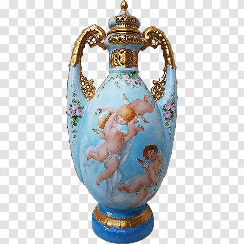 Vase Pottery Porcelain Urn Figurine - Drinkware Transparent PNG