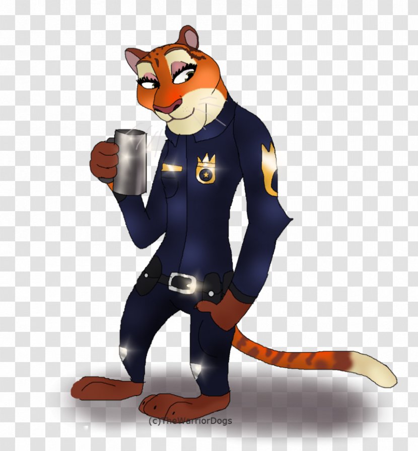Carnivora Cartoon Character Mascot Figurine - Fictional - Officer Fangmeyer Transparent PNG
