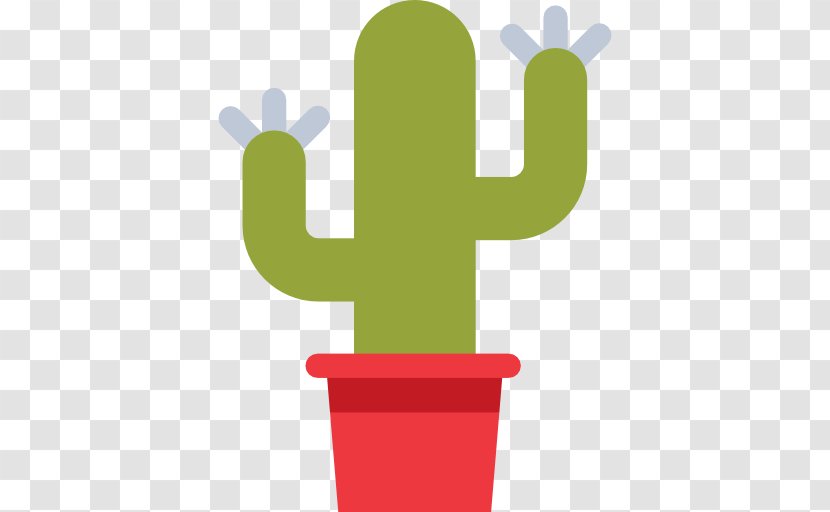 Flat Design Icon - Green - Cactus Transparent PNG