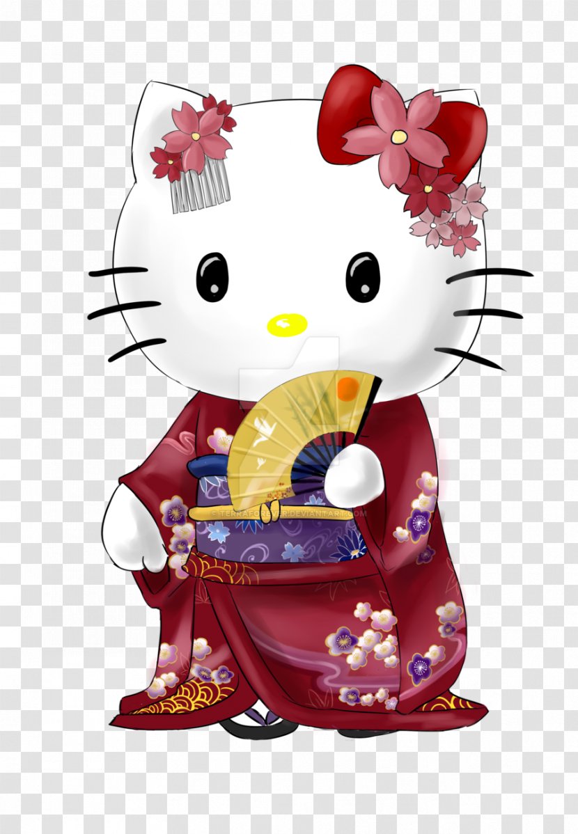Hello Kitty Kimono Doll Character - Toy Transparent PNG