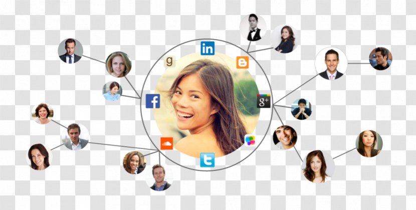 Social Graph Media Network Influencer Marketing - Frame Transparent PNG
