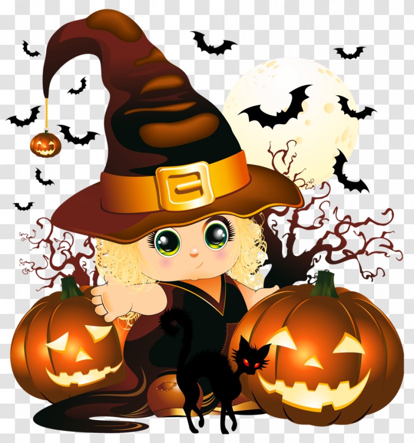 Jack-o'-lantern Insect Halloween Clip Art - Cucurbita - детские картинки Transparent PNG