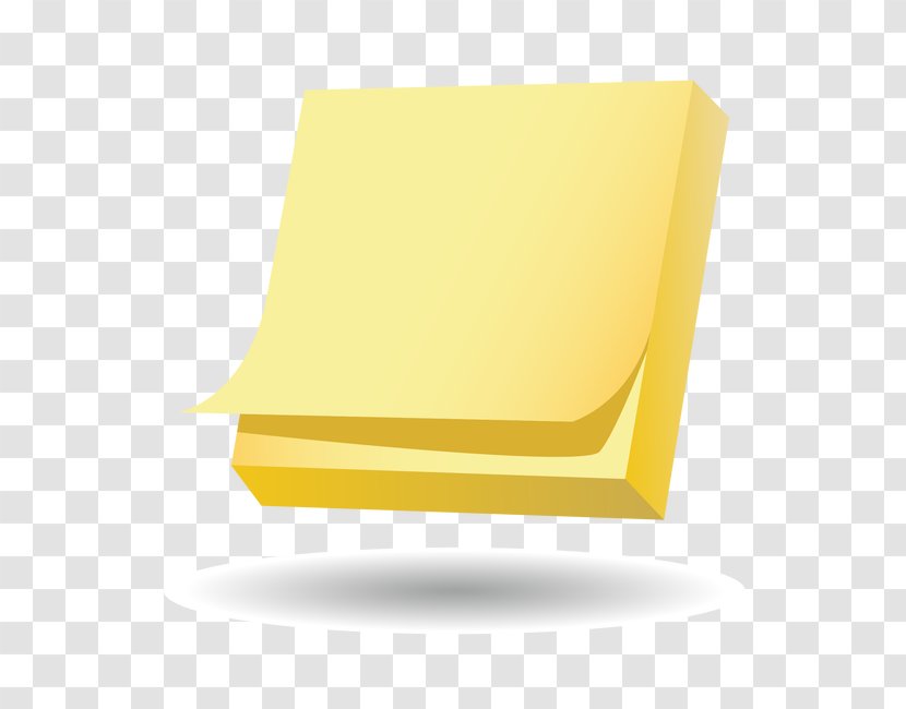 Paper Yellow Angle - Heart - Cartoon Notes Transparent PNG