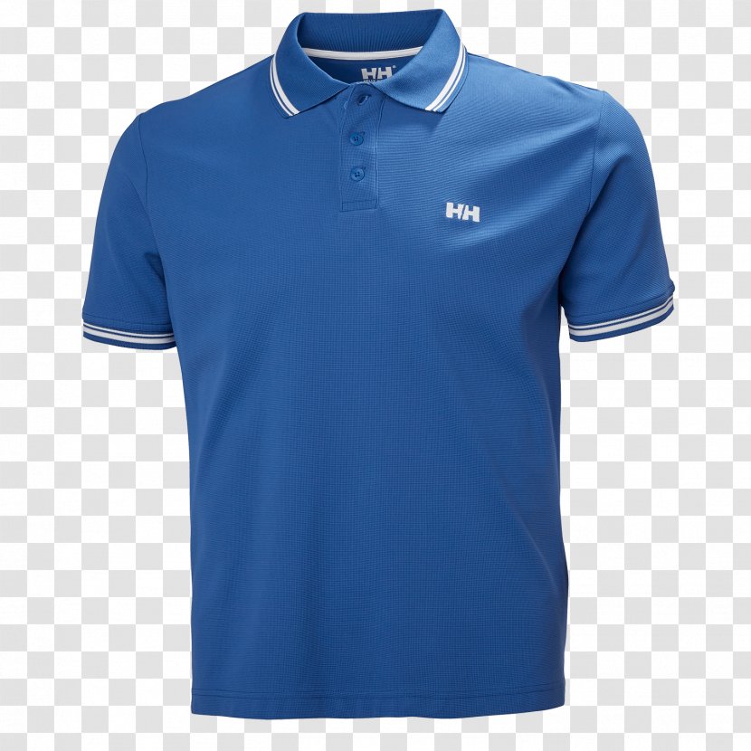 T-shirt Polo Shirt Clothing Sleeve - Electric Blue Transparent PNG