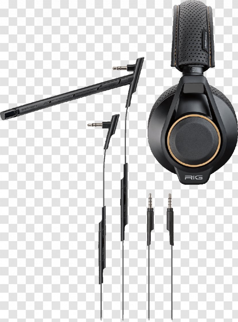 Microphone Plantronics RIG 600 Headphones Headset - High Fidelity - Ps4 Gaming Headsets Transparent PNG