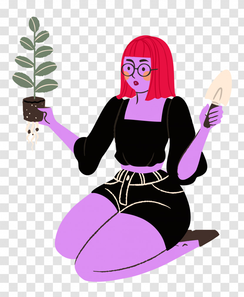 Planting Woman Garden Transparent PNG