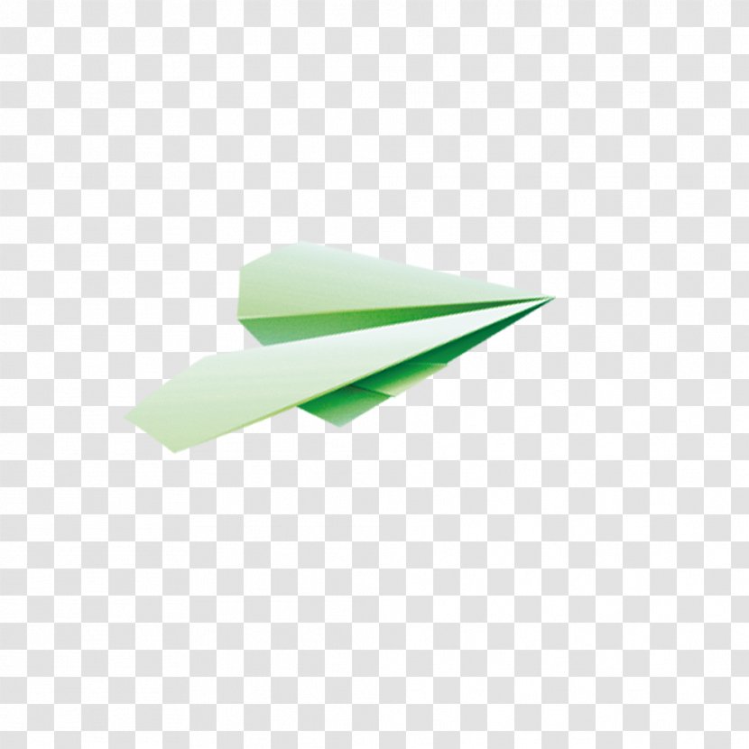 Paper Plane Airplane Green Transparent PNG