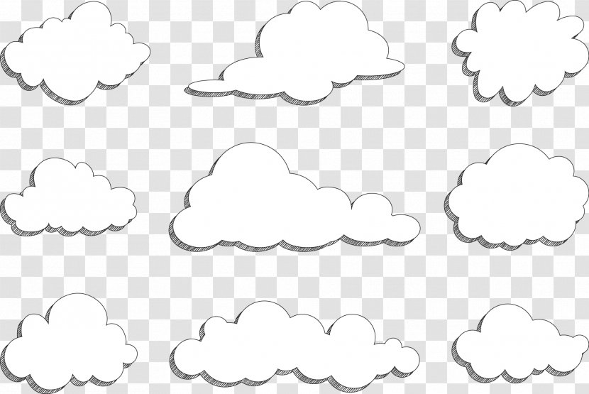 Vector Clouds - Area - Drawing Transparent PNG