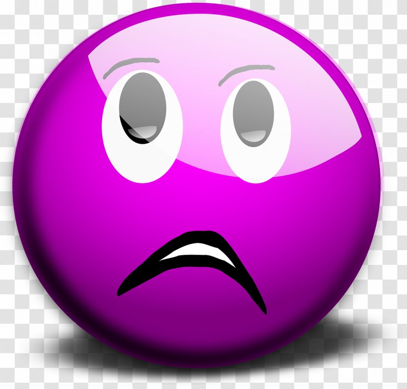Smiley Emoticon Clip Art - Purple Transparent PNG