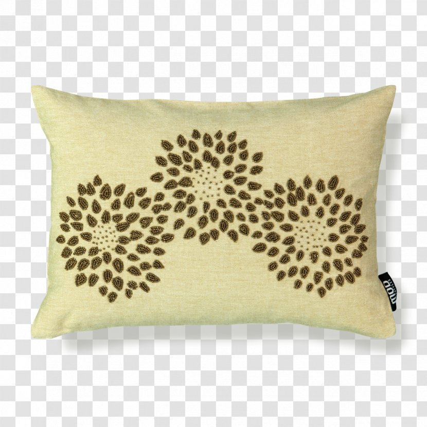 Throw Pillows Cushion Lumbar Down Feather - Cotton - Gold Beads Transparent PNG